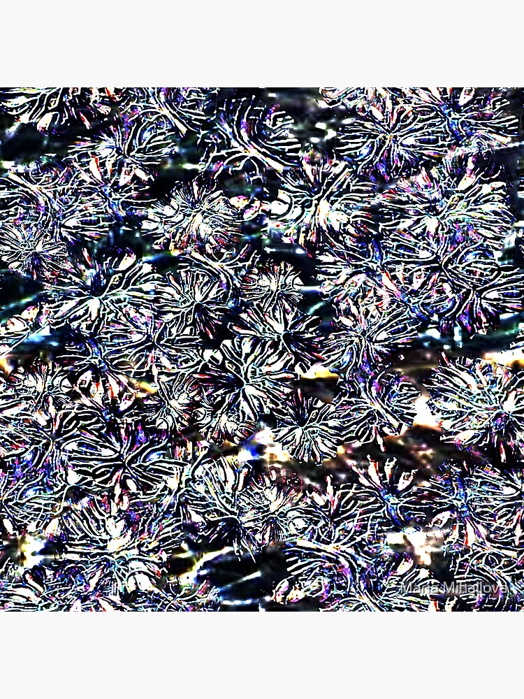 "chrysanthemums sky blue color trend 2021 abstract art " Poster by