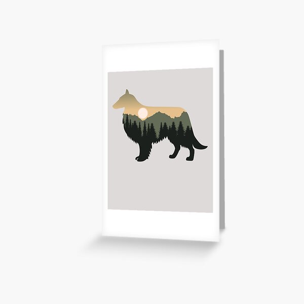 Item preview, shetland sheepdog dog forest mountain sunset Sheltie gift designed and sold by alaechamlal.