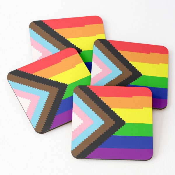 Item preview, Progress Pride Flag Pixel Art designed and sold by NYXFN.