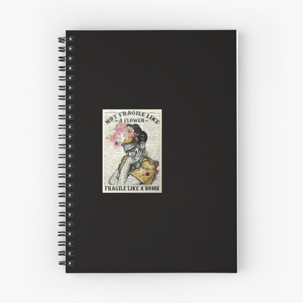 Item preview, Frida Not Fragile Like Flower Fragile Like Bomb Kahlo Poster designed and sold by DalimilKoleno.