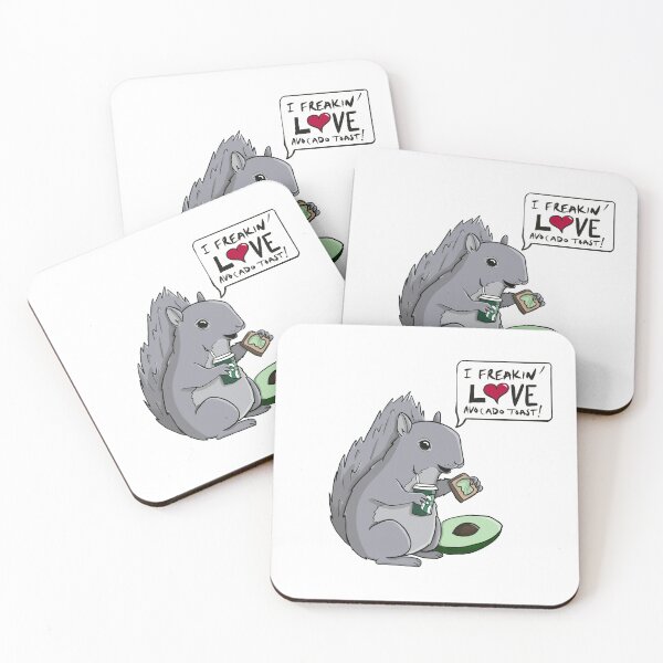 Item preview, Squirrel with Avocado Toast, designed and sold by Crittertastic.