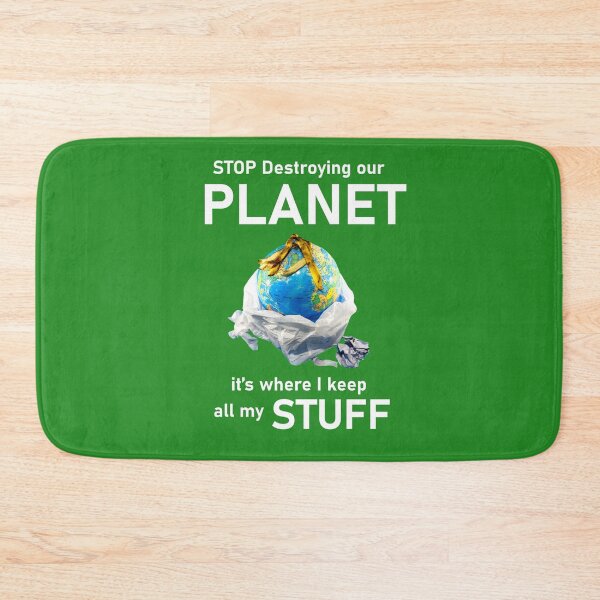 Item preview, Keep the Earth clean, not just your bed designed and sold by Artsy Boulevard.