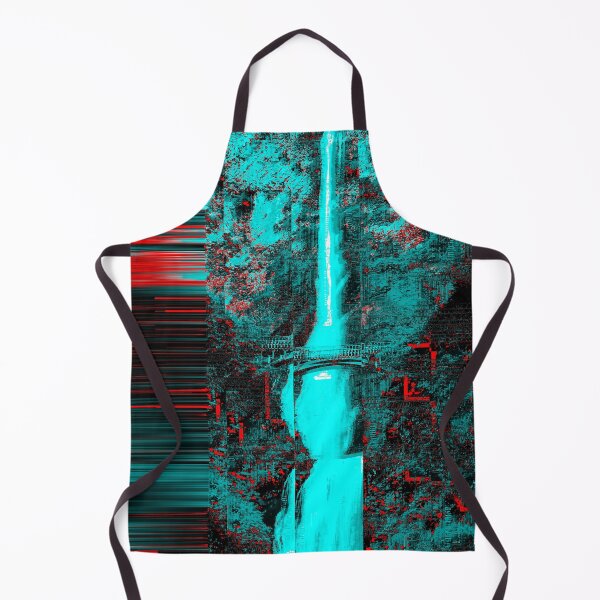 Item preview, Nature Waterfall in the Mountains Glitch Art designed and sold by glitchhub.