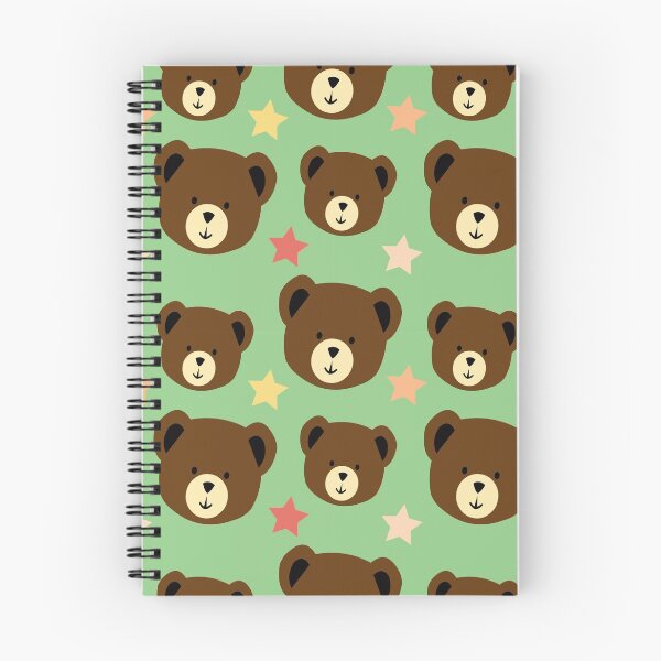 Item preview, cute bear head seamless pattern designed and sold by werezu.