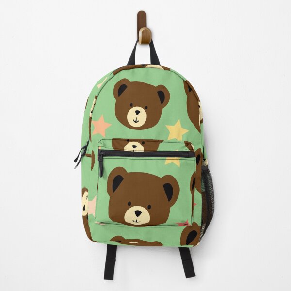 Item preview, cute bear head seamless pattern designed and sold by werezu.