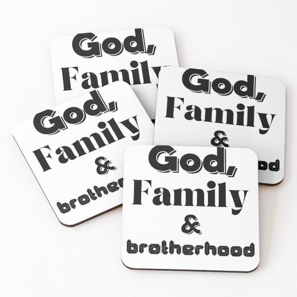 Item preview, God, Family and brotherhood designed and sold by GrownFolkMotto.