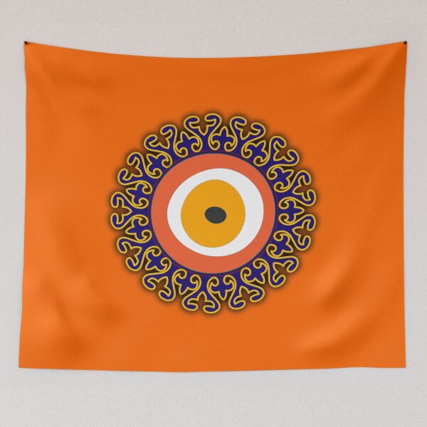 Item preview, Evil Eye Orange Bead (Happiness and Protection) designed and sold by SPYDER25.