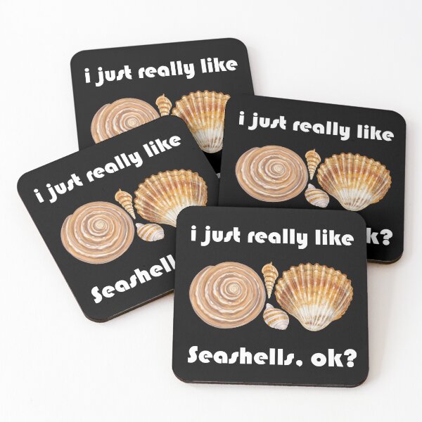Item preview, I Just Really Like Seashell ok Sea Shells designed and sold by roocky.