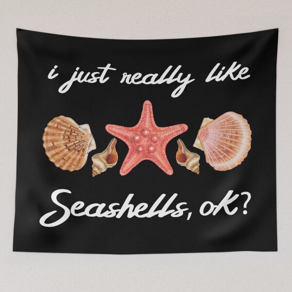 Item preview, I Just Really Like Seashells OK Sea shell Lovers  designed and sold by roocky.
