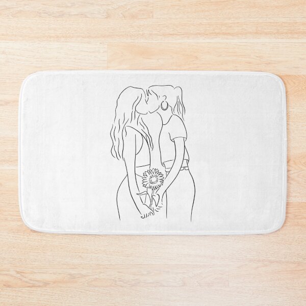 Item preview, Lesbian Couple Line Art designed and sold by Regenbogenn.