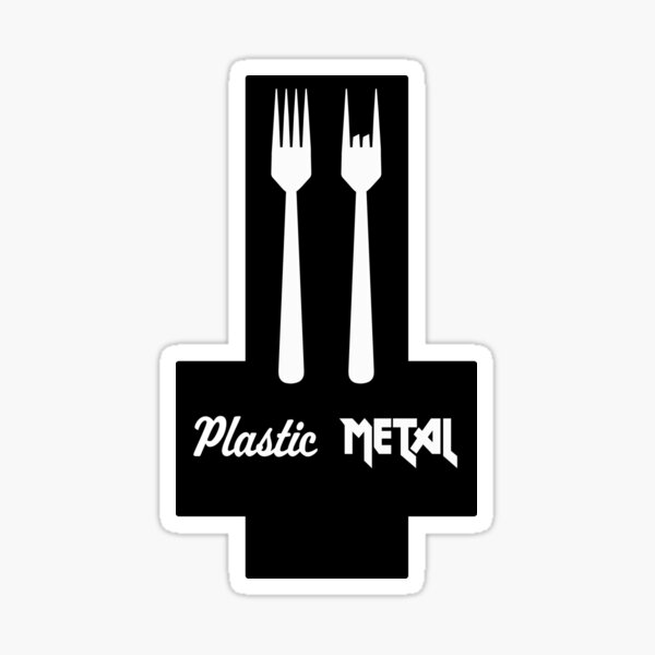 Vista previa del artículo con la obra «Tenedor de metal divertido | Cuernos del diablo | Heavy rock metal», diseñado y vendido por RazorDezign.