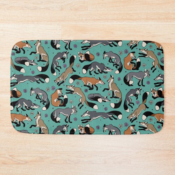 Item preview, Fabulous Foxies - Turquoise designed and sold by Copperbora.