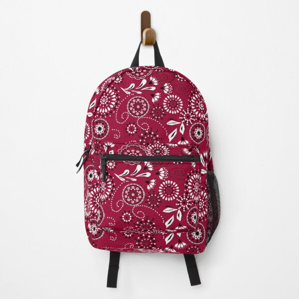 Item preview, Seamless retro texture with flowers on a red background designed and sold by fuzzyfox.