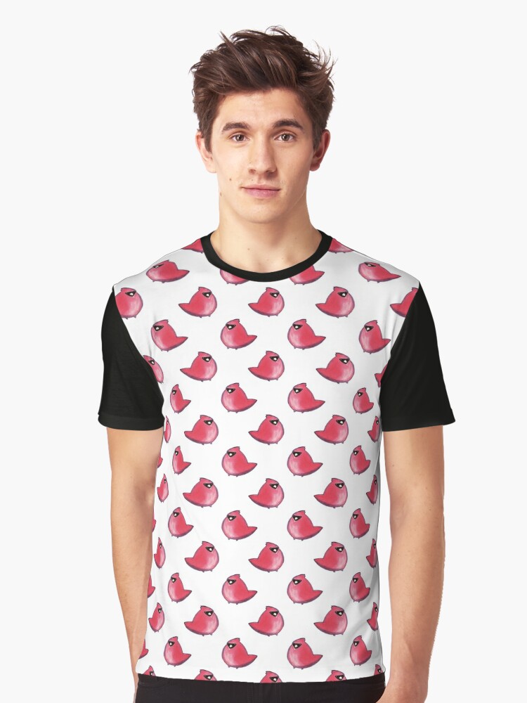 Cute Cardinal Pattern T-shirt for Sale by SaradaBoru