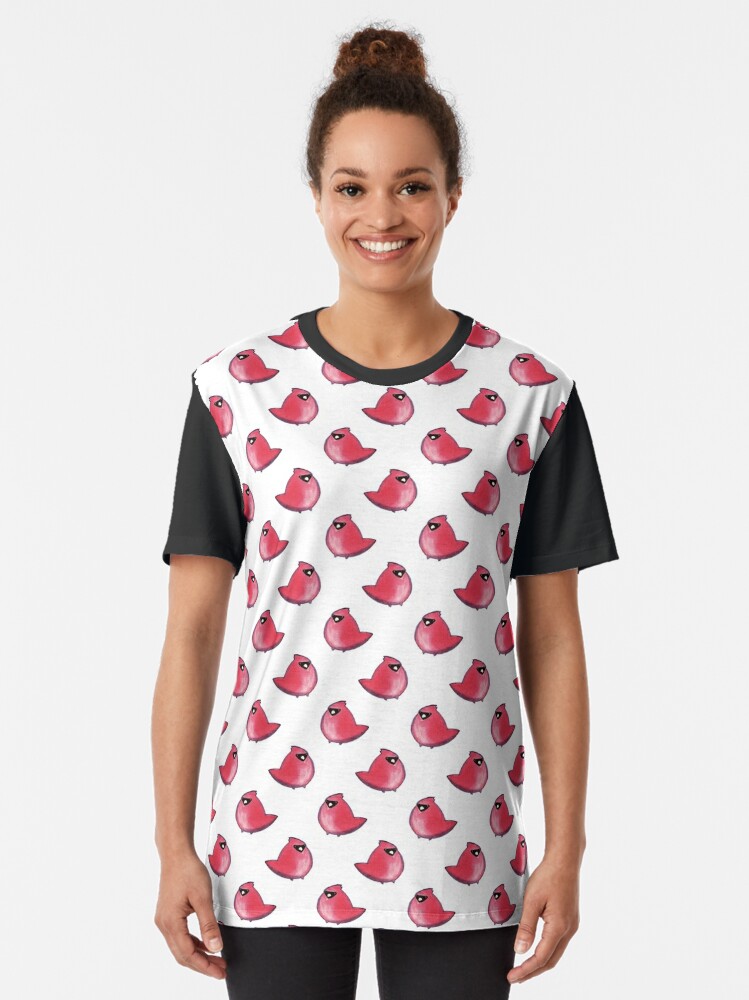 Cute Cardinal Pattern T-shirt for Sale by SaradaBoru