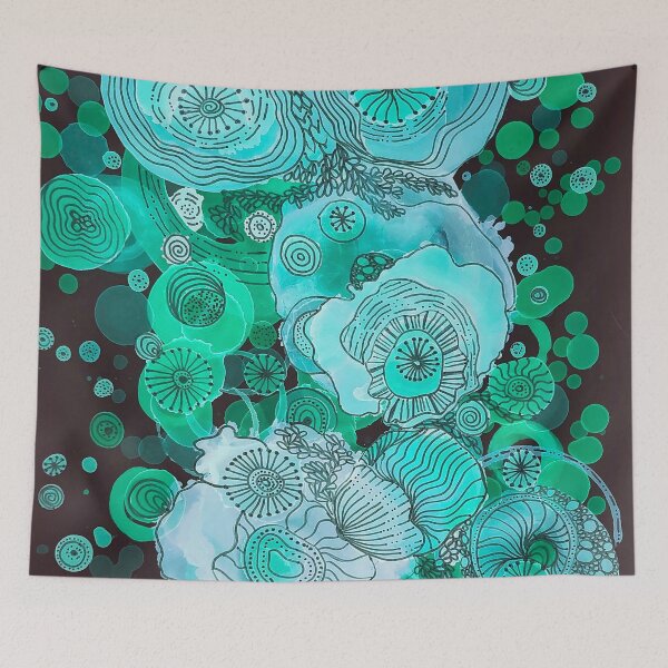 Item preview, Teal Circular Thoughts designed and sold by Lois Gardiner.