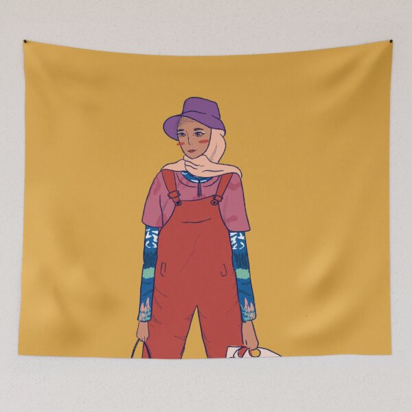Item preview, Orange Colorful Hijab Girl  designed and sold by cimong.