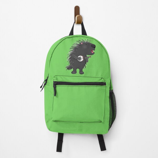 Item preview, Cute funny porcupine playing banjo cartoon designed and sold by FrogFactory.