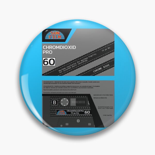 Item preview, Sunset Filmography Corp. CHROMDIOXID PRO 60 Type 2 Cassette (front and back) designed and sold by B-96-J.