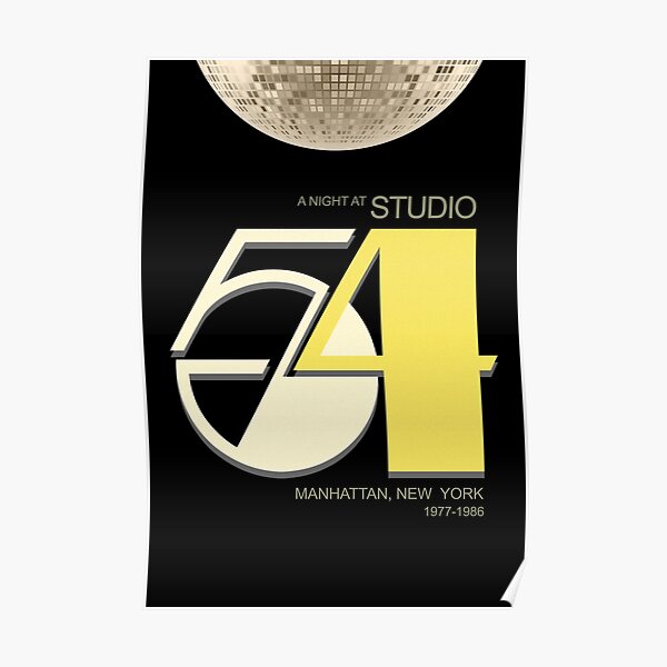 Studio 54 - Night Club - Discoteque Premium Matte Vertical Poster