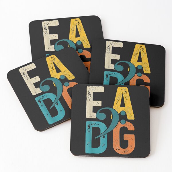 Item preview, Bass Player Vintage EADG Double Bass Clef Bassist Gift designed and sold by Veresjanos.