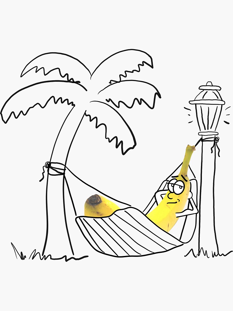 "Banana Hammock" Sticker for Sale by StubbornDad Redbubble