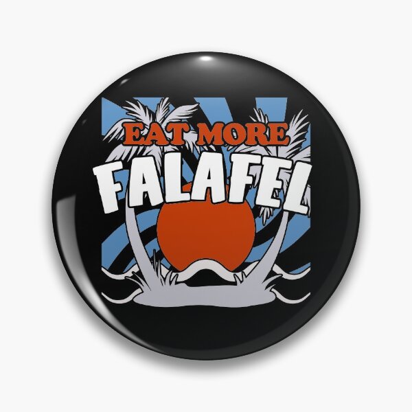 Item preview, Eat More Falafel - Blue designed and sold by Chubuter.
