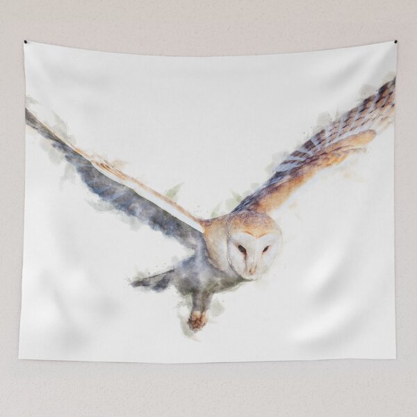 Item preview, Barn Owl Watercolor  designed and sold by Typeglyphs.