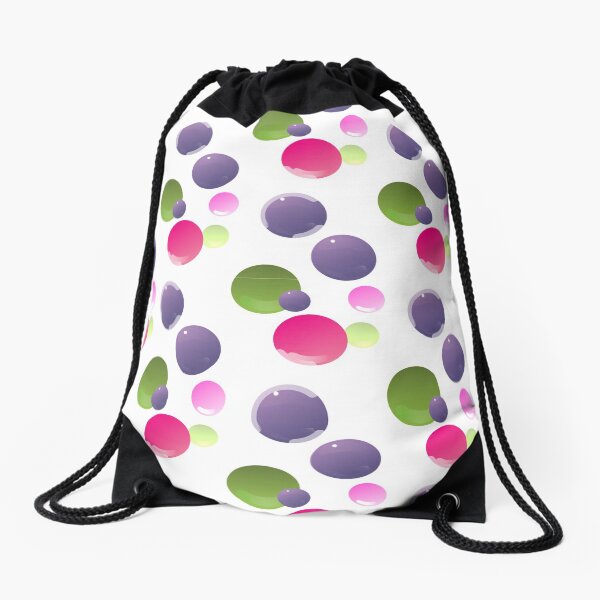 Bubbles in a Bubble Drawstring Bag