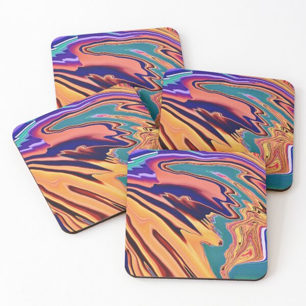 Item preview, "River of Dreams" Abstract Colorful Psychedelic Print designed and sold by funkgoddesign.