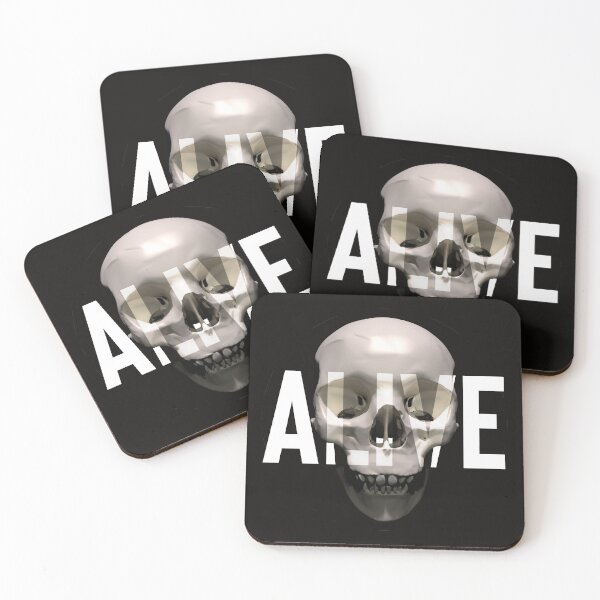 Item preview, White Skull - ALIVE designed and sold by MisterSquid.