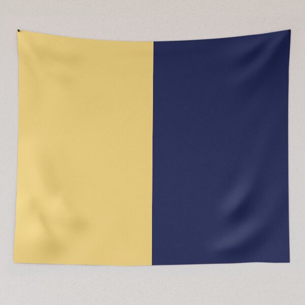 Item preview, Yellow and Navy Blue Solid Color designed and sold by PabloPatterns.