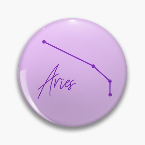 Item preview, Aries Zodiac Sign in Purple designed and sold by tinyteacups.