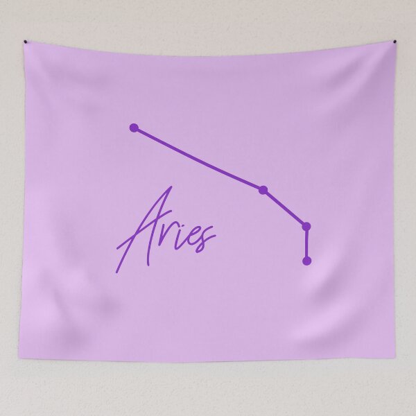 Item preview, Aries Zodiac Sign in Purple designed and sold by tinyteacups.