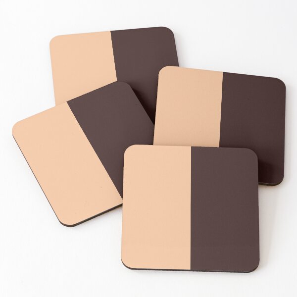 Item preview,  Peach and Coffee Brown Solid Color designed and sold by PabloPatterns.