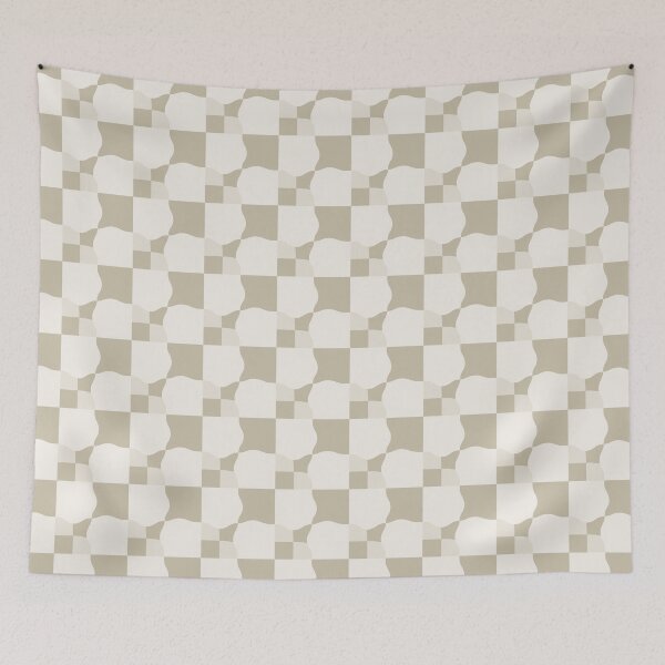 Item preview, Wrapped Checker Squares Pattern (Taupe) designed and sold by scorpiolane.