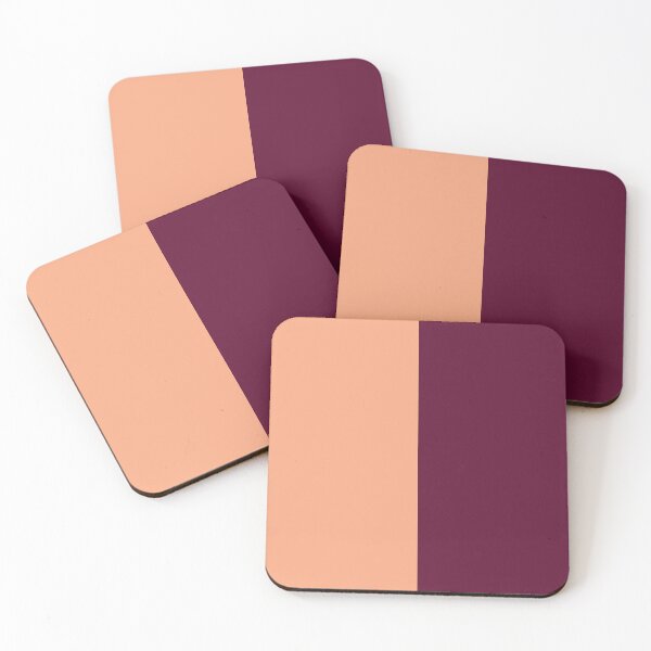 Item preview, Peach and Maroon Solid Color designed and sold by PabloPatterns.