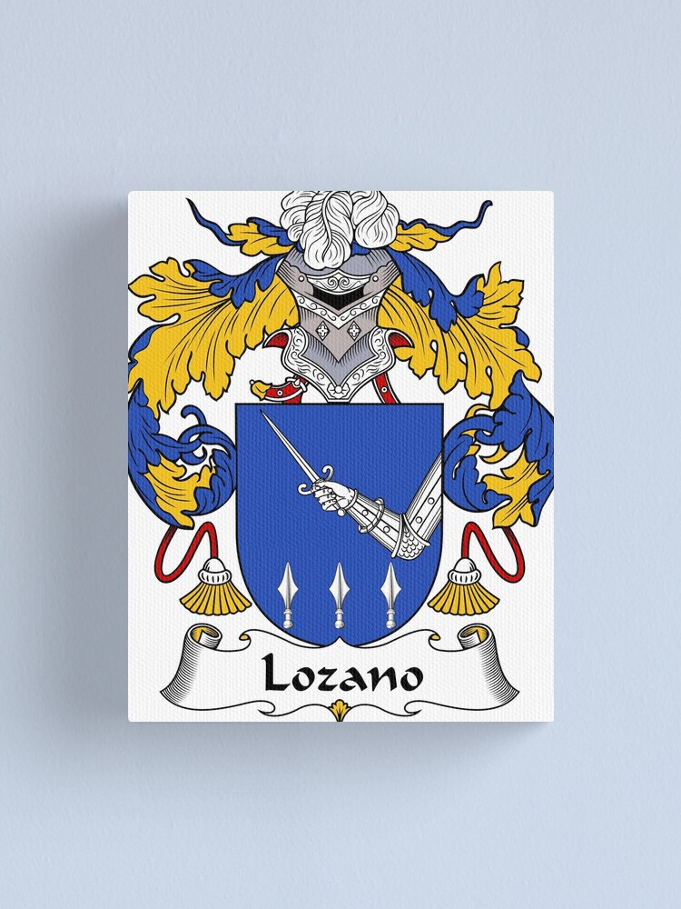 "Lozano Coat of Arms/ Lozano Family Crest" Canvas Print for Sale by carpediem6655 Redbubble