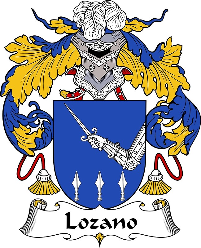 "Lozano Coat of Arms/ Lozano Family Crest" Canvas Prints by William