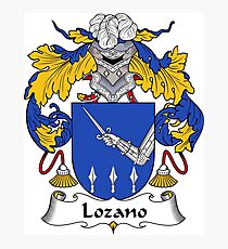 Lozano Coat of Arms/ Lozano Family Crest Photographic Print