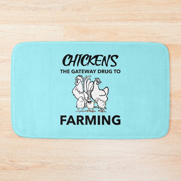 Item preview, Chickens - the gateway drug to farming -funny chicken design in black text designed and sold by katiekendall.