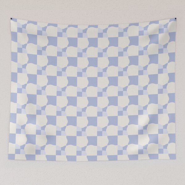 Item preview, Wrapped Checker Squares Pattern (Blue) designed and sold by scorpiolane.