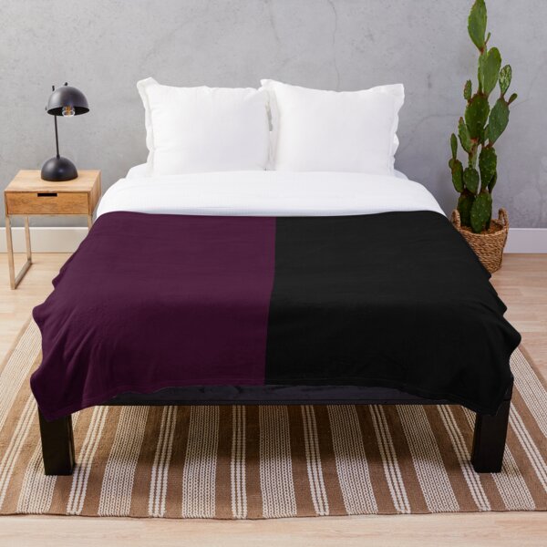 Item preview, Black and Dark Plum Solid Color designed and sold by PabloPatterns.