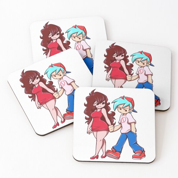 Item preview, Friday Night Funkin Boyfriend and girlfriend  designed and sold by LazyNacho.