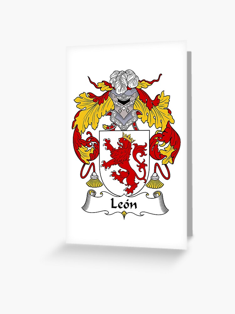 Tarjetas de felicitación «Escudo de armas / Familia Leon» de carpediem6655  | Redbubble