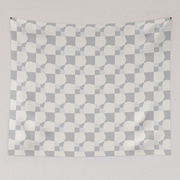Item preview, Wrapped Checker Squares Pattern (Gray) designed and sold by scorpiolane.