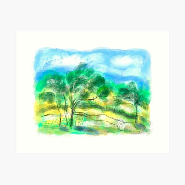Australian Landscape 1/A Art Print