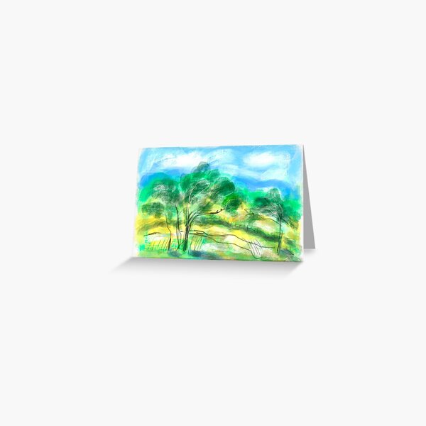 Australian Landscape 1/A Greeting Card