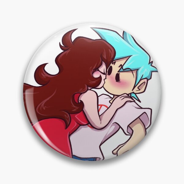 Item preview, Friday Night Funkin Boyfriend and Girlfriend Kiss designed and sold by LazyNacho.