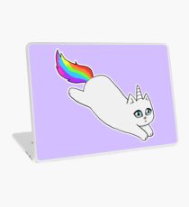 Rebel the Unicorn Cat – Jumping Laptop Skin